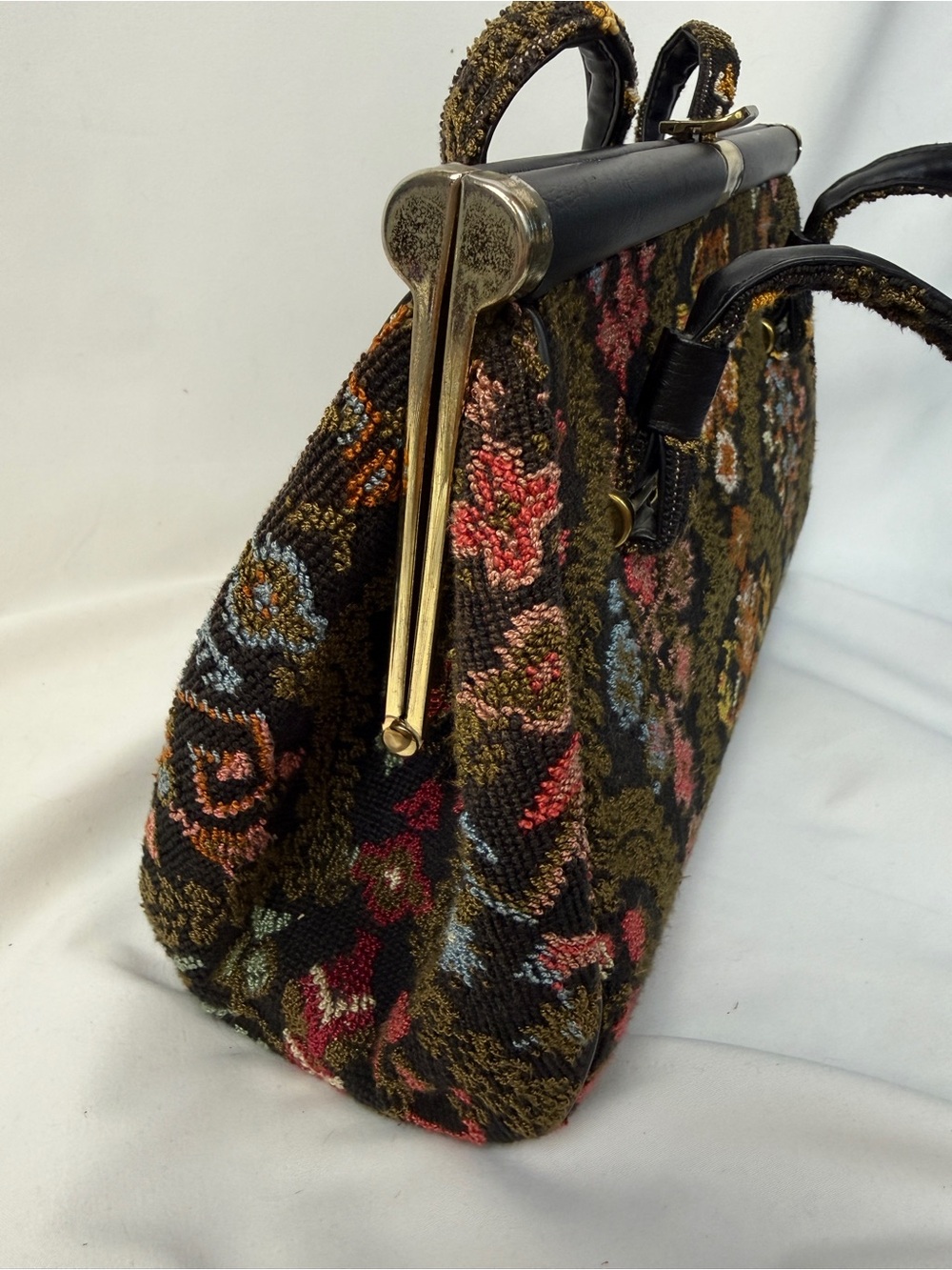Vintage 1960s Needlepoint Bag - Picture 4 of 4